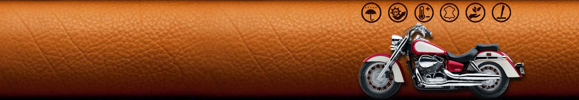 Cuir imperméable pour selle moto