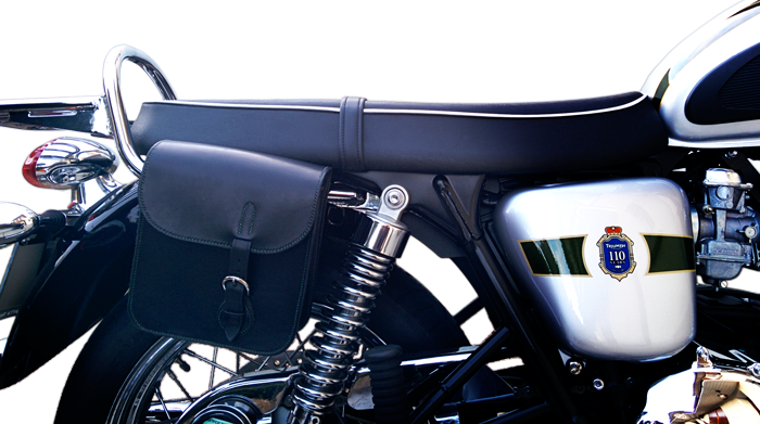 Sacoche en cuir pour Triumph Bonneville 110 Anniversaire